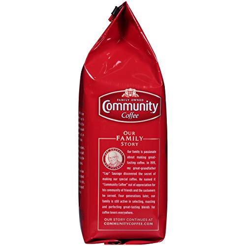 Community Coffee Signature Blend, Dark Roast Ground Coffee, 12 Ounce
