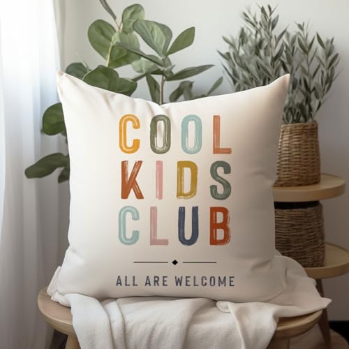18x18 Plush Kids Room Decor Pillow Cover - Boho Pattern
