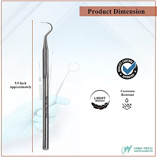 High Tech Instruments Stainless Steel Dental Explorer #23 Tartar Remover