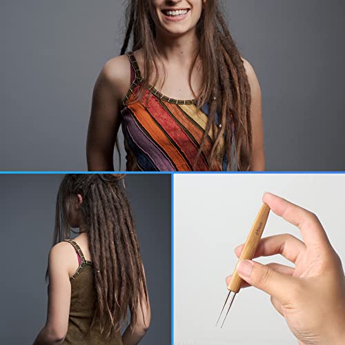 AGBOLO 6PCS Dreadlock Crochet Needle Set – 0.5mm Durable Hooks