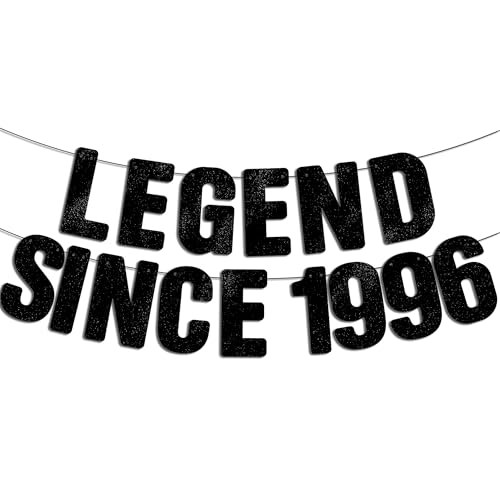 Pre-String 30th Birthday Banner for Him - Glitter Since 1996 Celebration Decor