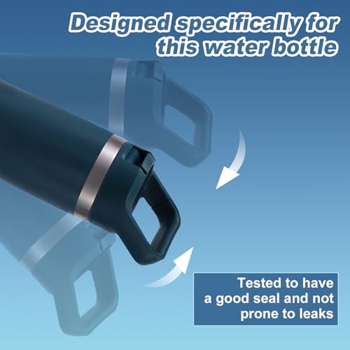 6pcs Water Bottle Seal Ring & Breather Plug Kit, Including 6 Breather Plug & 6 Cap O Ring Gasket Replacement Accessories Compatible with YETI Rambler Jr 12oz Kid Cup (Outer Diameter: 2.72x2.72 Inch)