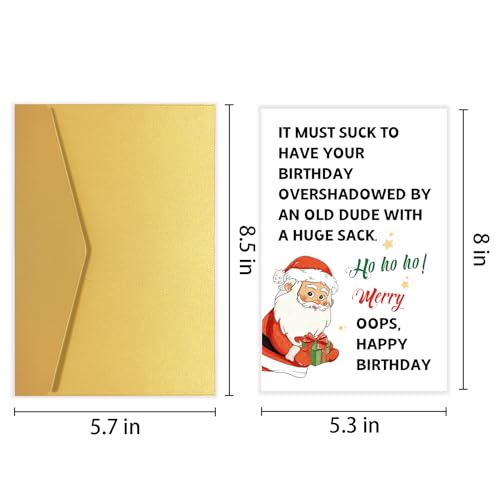 Funny Christmas Birthday Card for Him or Her - Goroar