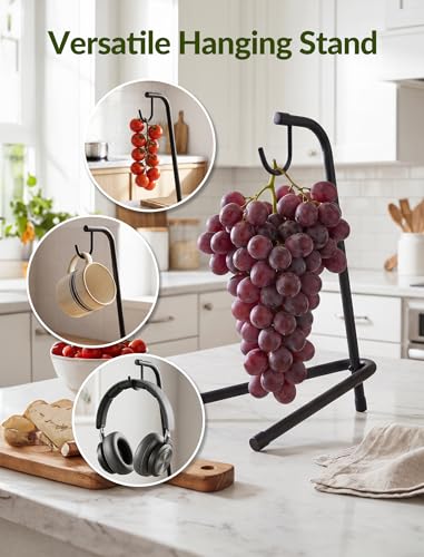NiHome Metal Banana Holder Stand - Stable Kitchen Counter Fruit Hanger