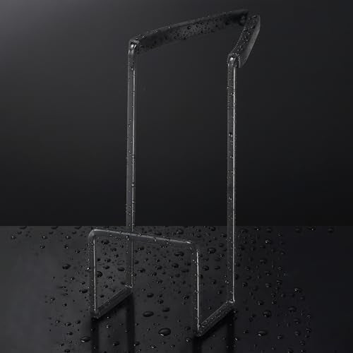 Large Black Kitchen Sink Sponge Holder - Space-Saving Organizer