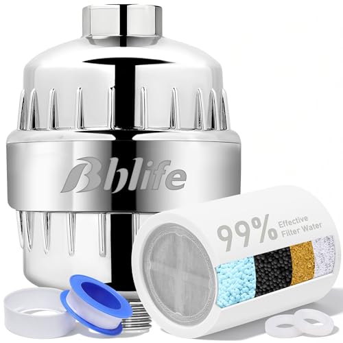 Bblife Silver Shower Filter for Hard Water with NSF Certified Media