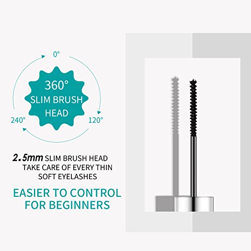 DekRion Waterproof Colored Mascara Long-Lasting Volumizing White