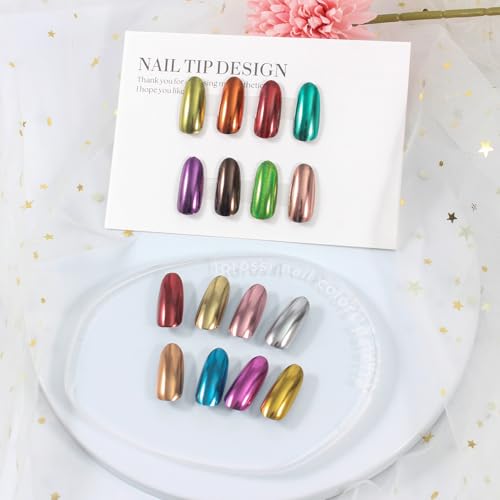 Artdone 16-Jar Chrome Nail Pearl Powder Mirror Pigment Kit