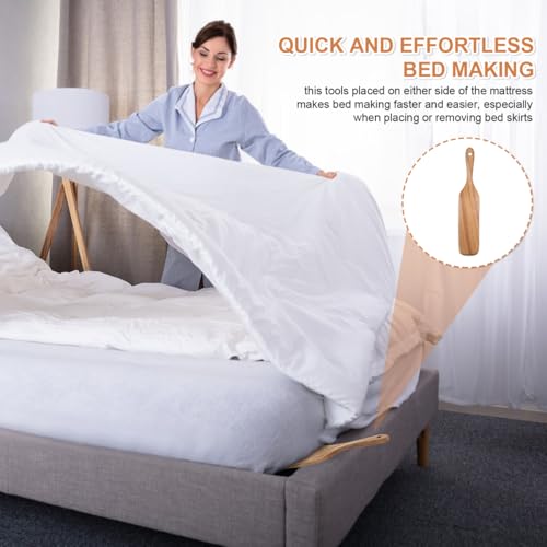 VOSAREA Wooden Mattress Lifter Tool - Ergonomic Bed Making & Sheet Tucking