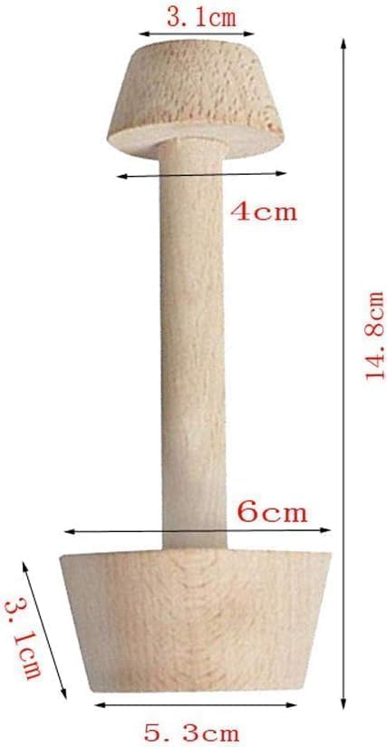 Dual-Sided Wooden Tart Tamper for Pastries & Pies