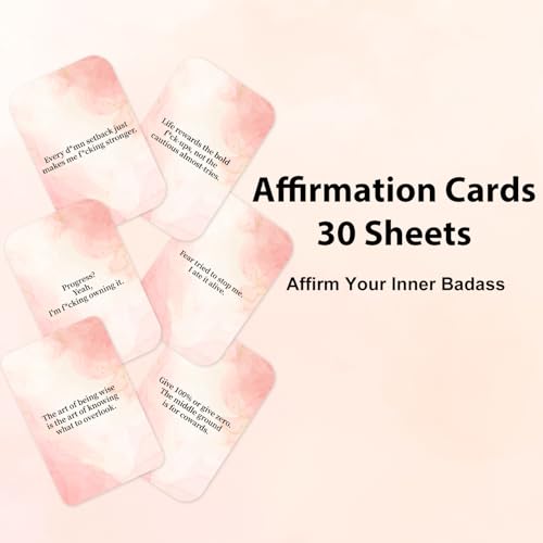 Motivational Affirmation Cards for Women - 60 Inspirational Quotes