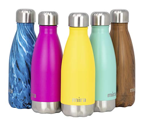 MIRA 12 oz Insulated Stainless Steel Water Bottle - Lemon Yellow