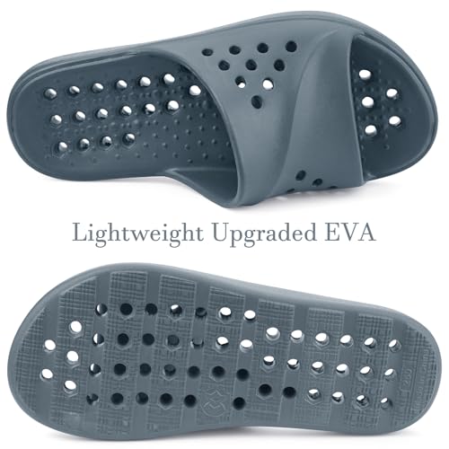 Gaatpot Quick-Dry Shower Sandals - Grey, Women 5.5-6.5 / Men 4.5-5.5
