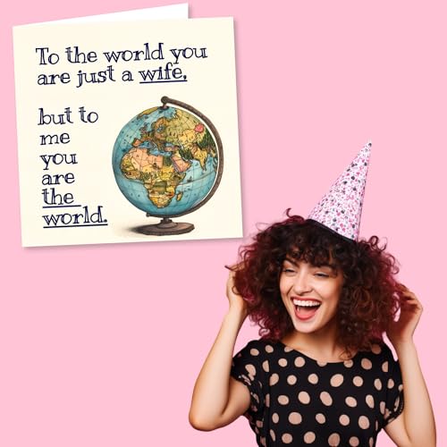 Meaningful Birthday Card for Wife - You Are My World