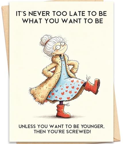 Funny Birthday Card for Women - ZC-008, Relatable Humor
