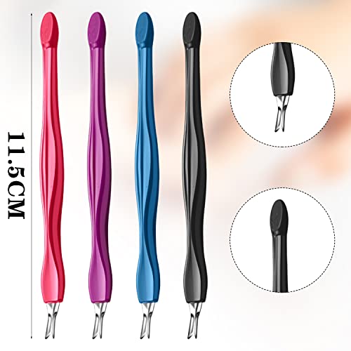 Arbootjin 12Pcs V Shaped Cuticle Pusher and Trimmer Tool Set