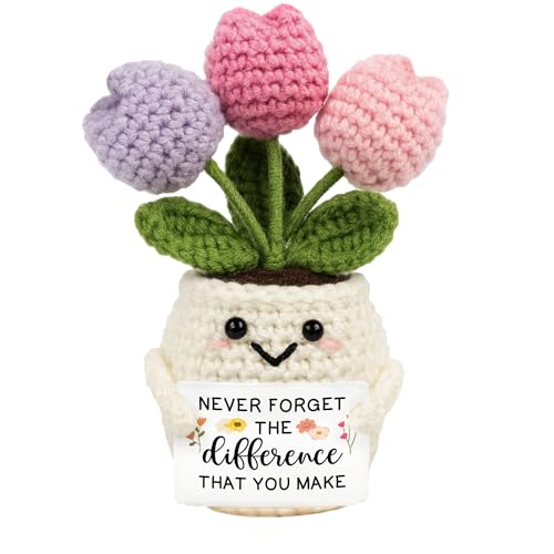 Thank You Gifts for Women - Handmade Positive Tulip Doll Crochet