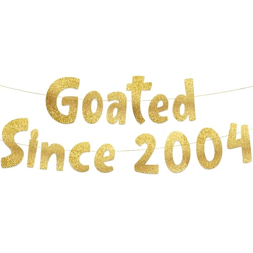 Gold Glitter Banner - Pre-Strung 22nd Birthday & Anniversary Decoration