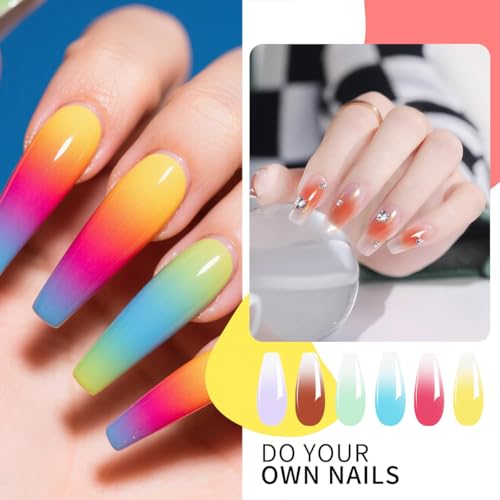 Finger Secret 3-Color Ombre Gel Nail Polish Set for Gradient Art