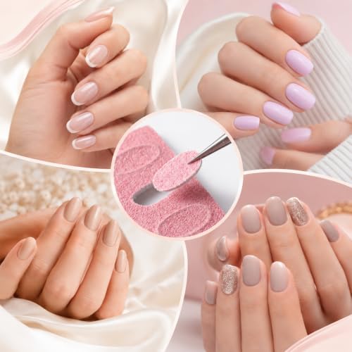 Dual-Ended Cuticle Pusher and 180 Grit Sandpaper Sheets Manicure Kit