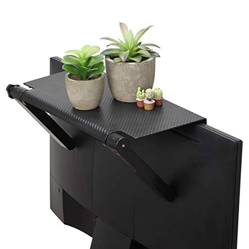 13 Inch Wall-Mounted Cable Box Shelf for TV, Media Storage, Black