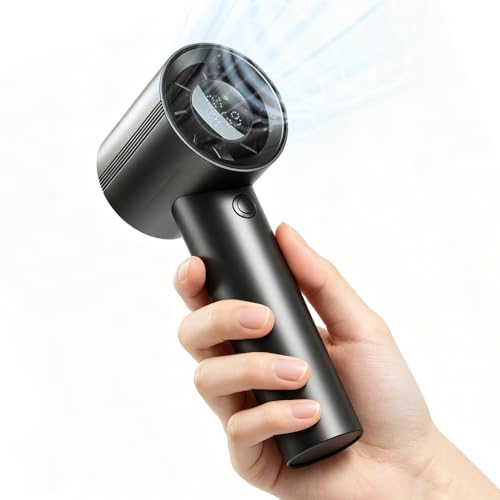 Dexmary Mini Handheld Fan with 199 Speeds & LED Display