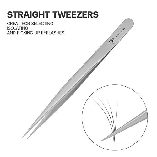 Pretty Memory Stainless Steel Pointed Eyelash Extension Tweezers