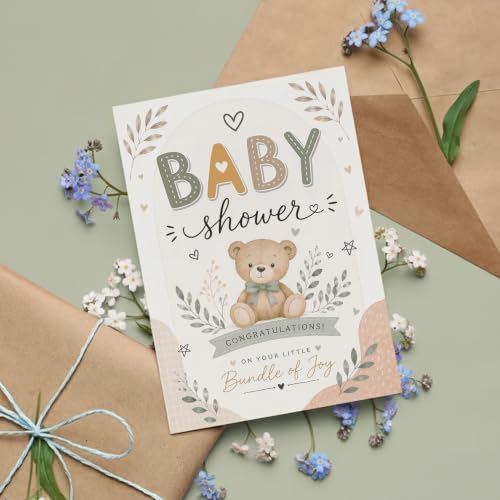 Baby Shower Congratulations Card - Heartfelt Message for Mum-to-Be