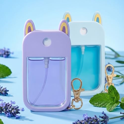 Silicone Hand Sanitizer Spray Case 2-Pack Compatible with Touchland 1 oz