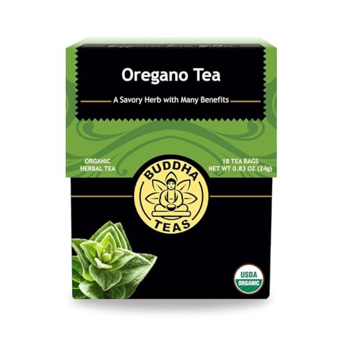 Buddha Teas Organic Oregano Herbal Tea - Caffeine-Free, 18 Tea Bags