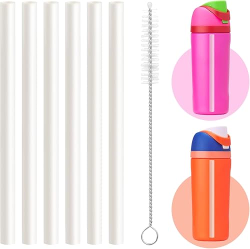 Replacement Straws for Owala Kids FreeSip 16oz Water Bottle, 6-Pack