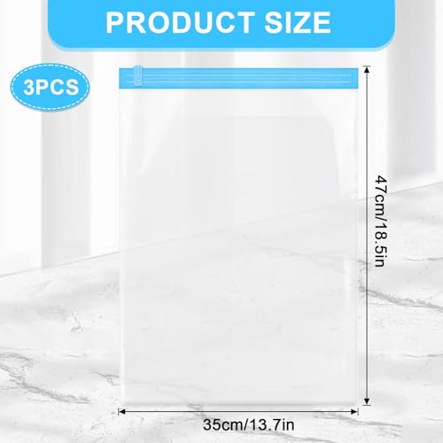 Travel Vacuum Compression Bags Space Saver Set - Waterproof & Reusable