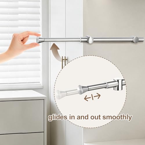 Adjustable Valet Rod for Closet - Heavy Duty Pull-Out Clothes Hanger