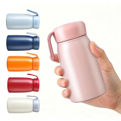 LATIVEN 11oz Mini Insulated Water Bottle - Soft Pink Pocket Travel Mug