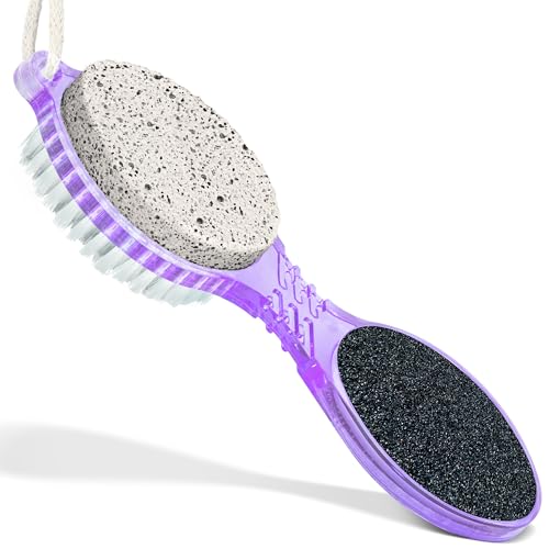 DecorRack 4-in-1 Pedicure Paddle Kit with Pumice Stone & Foot File