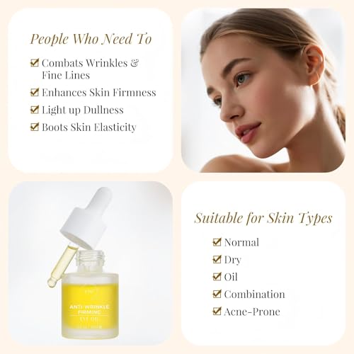 EJW Revive Eye Serum with Retinoid - Hydrating & Anti-Aging Under Eye Treatment, 0.5 oz