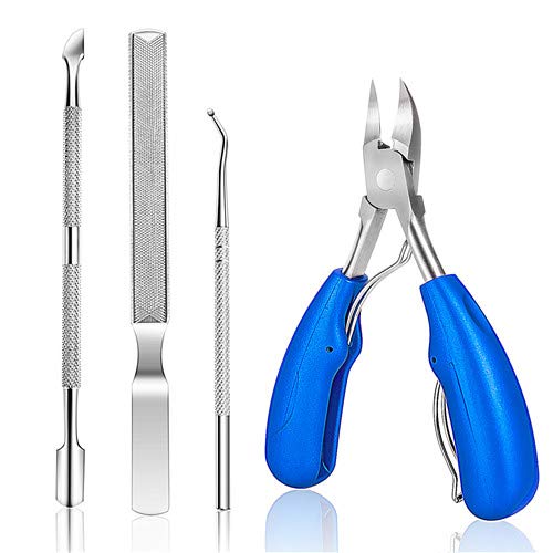 ovwo 4-Piece Professional Ingrown Toenail Clipper and Tool Set