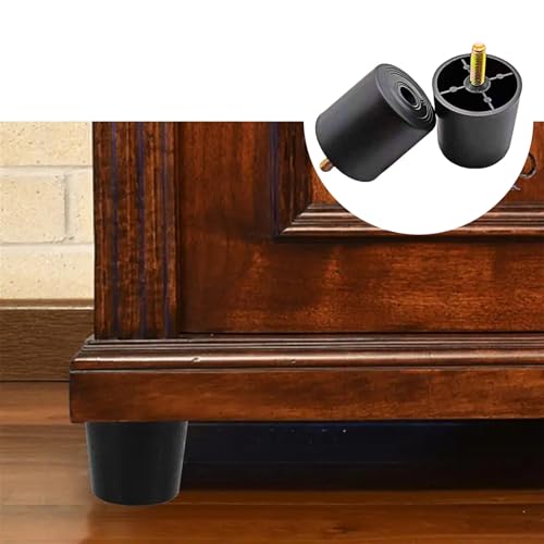 4-Pack Black Sofa Legs Replacement for Couch & Furniture