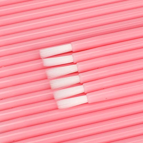 G2PLUS 50Pcs Disposable Lip Brushes and Lipstick Applicator Wands - Pink