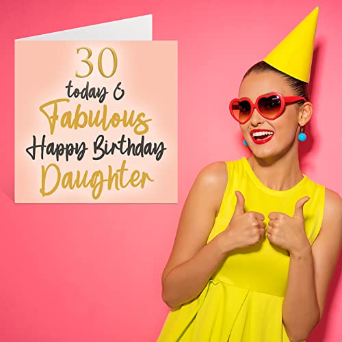 Stuff4 30th Birthday Card for Daughter - 30 Today & Fabulous