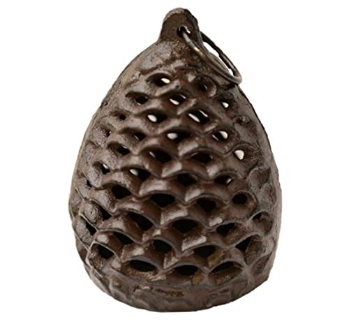 Large Pinecone Shaped Hanging Candle Holder Cast Iron Tea Light Lantern