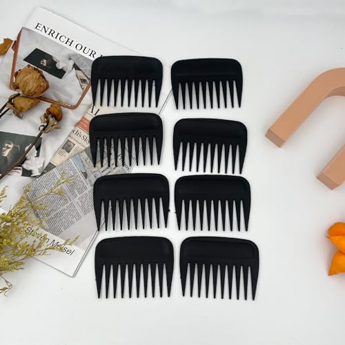 Attkryy 8-Pack Wide Tooth Detangler Combs Anti-Static Hair Combs