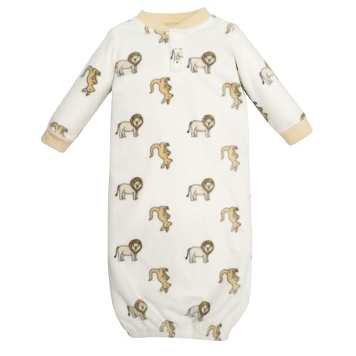 Hudson Baby Unisex Fleece Gowns for Preemie-Newborn - Soft & Cozy