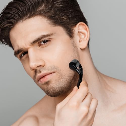Glemme 0.25mm Microneedle Derma Roller for Beard, Face, Hair, and Skin