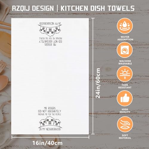 Funny Waffle Weave Kitchen Dish Towel, 16x24 Farmhouse Housewarming Gift