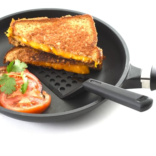 Norpro Black My Favorite Spatula with Holes - 10 Inch Nylon Cooking Tool