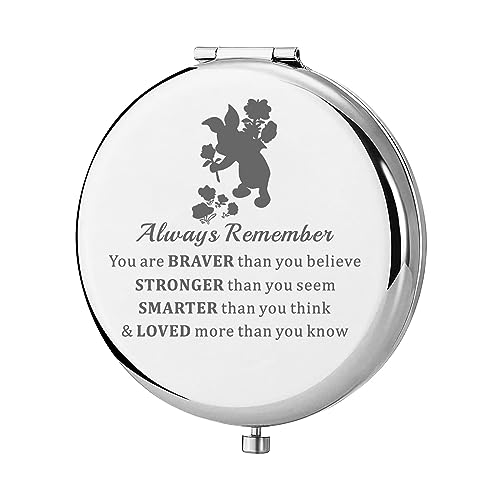 KEYCHIN Pig Compact Pocket Mirror - Pink Pig Design, 2.55-inch - Pig M-S