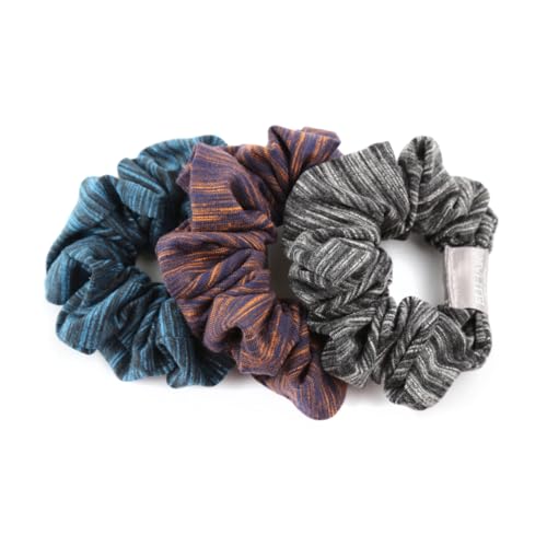 ELIHAIR Cotton Striped Hair Scrunchies - Gentle Frizz-Free Hair Ties