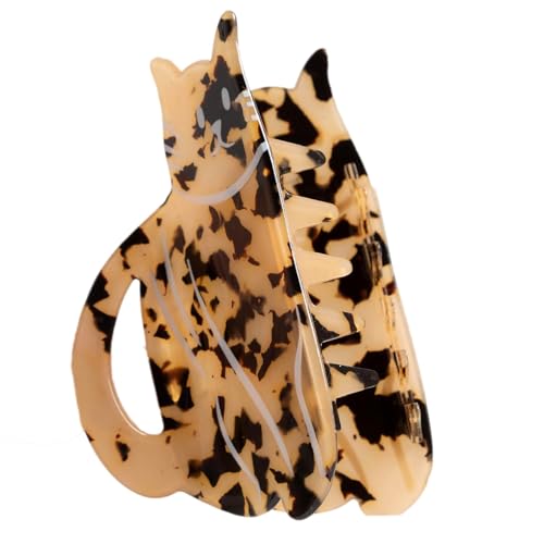 Pearhead Cat Hair Claw Clip - Tortoise Shell Cat Barrette