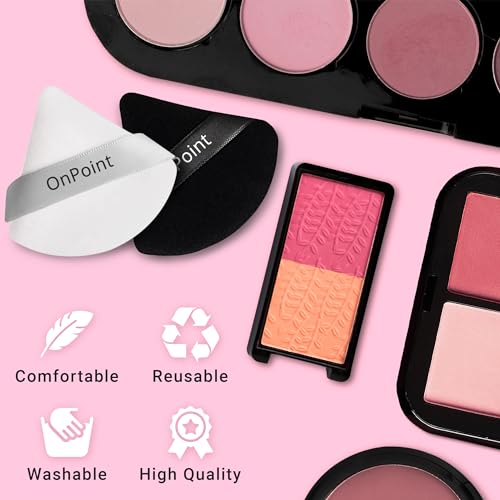 Triangle Powder Puff Soft Velour Makeup Sponge for Setting Powder